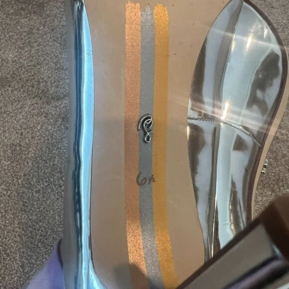 Sam Edelman Metallic SIlver Pointed Toe Heel Pumps Size 6.5 - Picture 7 of 7